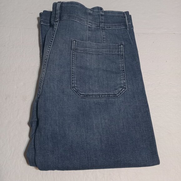 Maeve Women's The Colette Crop High Rise Wide Leg Jeans 32P - Picture 1 of 9